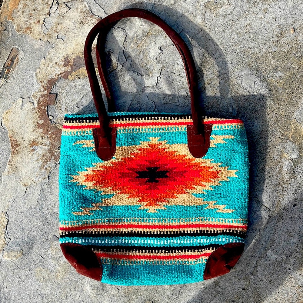 Southwester Print Saddle Blanket Tote Bag